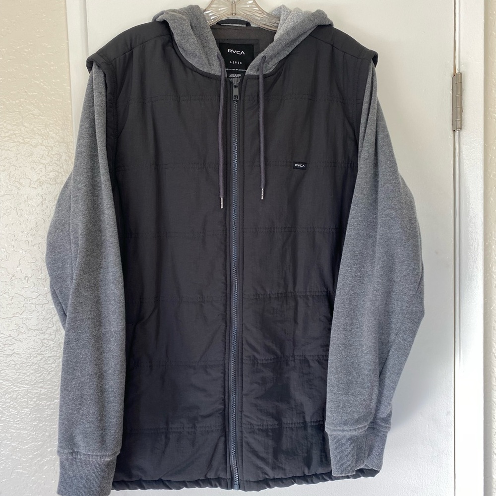 RVCA Hooded Puffer Jacket size L